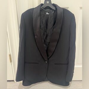 The Kooples Satin Shawl Collar Blazer